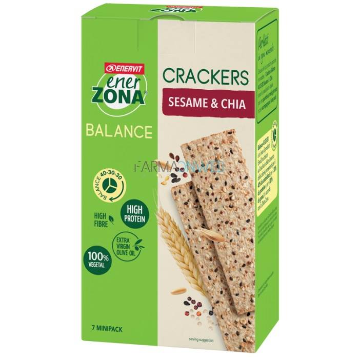 EnerZona Crackers Sesamo e Semi di Chia 175 G