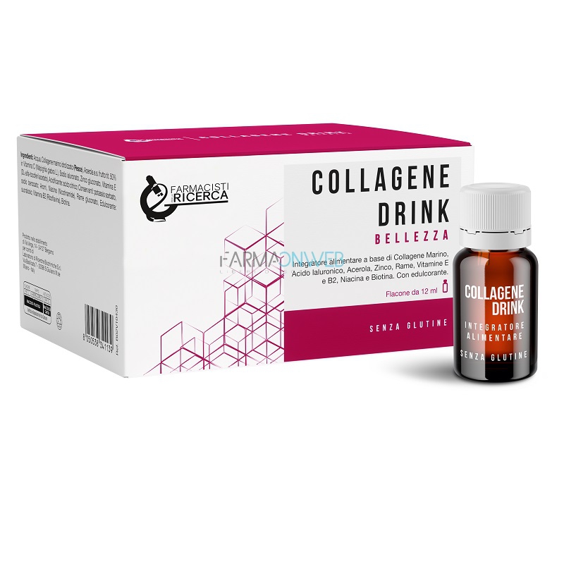 Collagene Drink Bellezza Integratore Alimentare 20 flaconcini da 12 ml