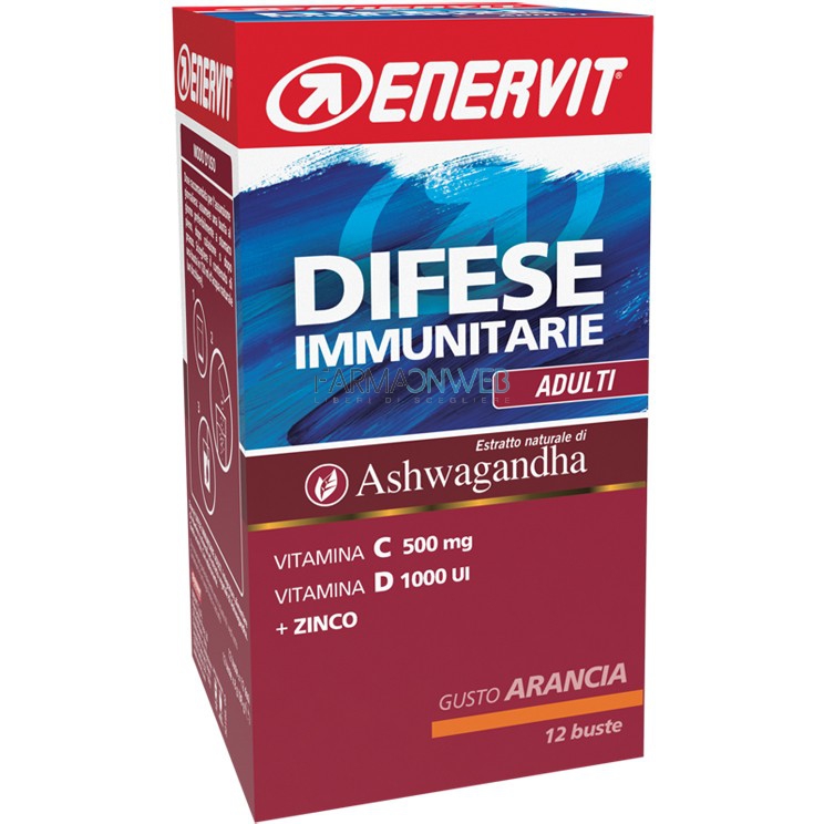 Enervit Difese Immunitarie Adulti Integratore Alimentare 12 bustine