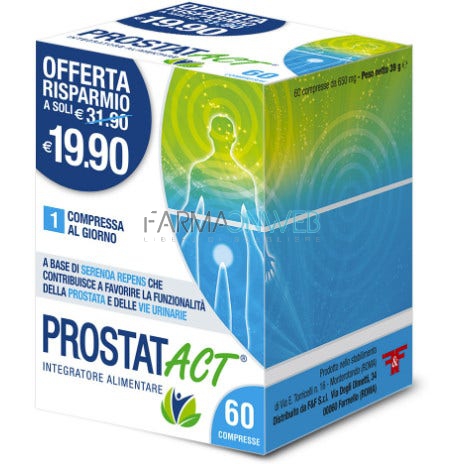 F&f Prostat Act Integratore Alimentare 60 Compresse