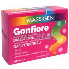 Massigen Gonfiore Integratore Alimentare con Carciofo e Finocchio 20 capsule