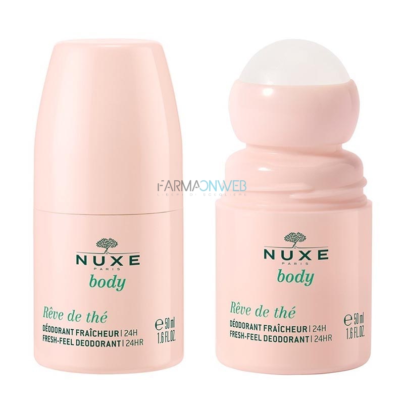 Nuxe Reve de Th Eau Deo 24h Rigenerante Profumato Donna Roll-on 50 ml