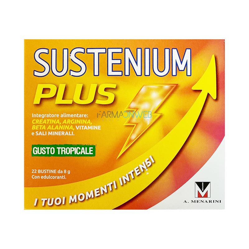 Menarini Linea Sustenium Plus Energy Integratore Alimentare 22 Buste Tropicale