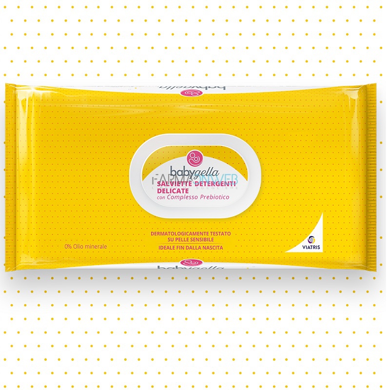 Babygella Salviette Detergenti Delicate con Complesso Prebiotico 15 pezzi
