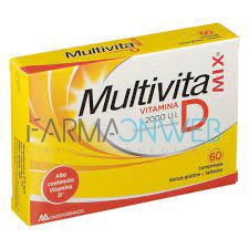 MultivitaMix Vitamina D 2000 UI Senza Zucchero 60 compresse