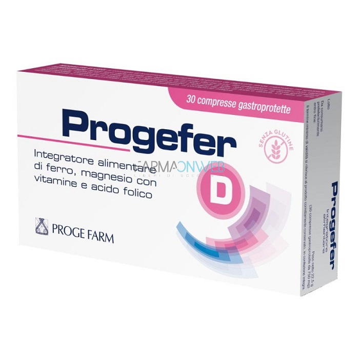 Proge Farm Progefer D Integratore Alimentare 30 capsule gastroprotette