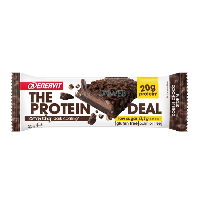 Enervit Protein Deal Barretta Proteica gusto Double Choco Storm 55 g