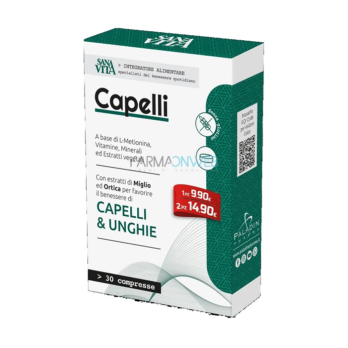 SanaVita Capelli Integratore Alimentare 30 compresse