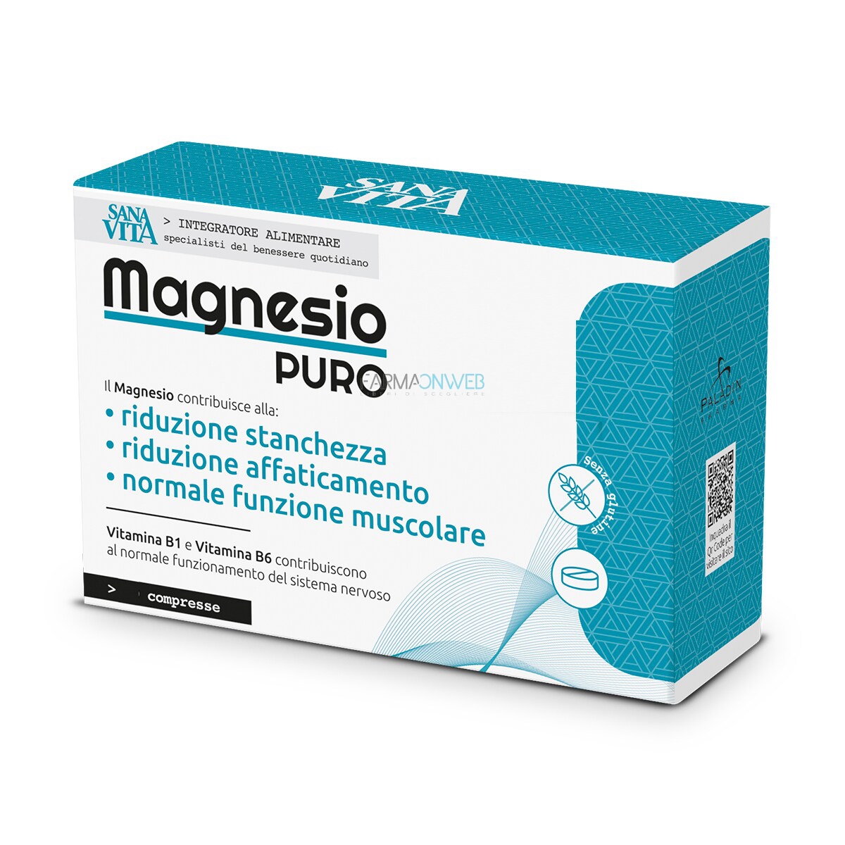 SanaVita Magnesio Puro Integratore Alimentare 45 compresse