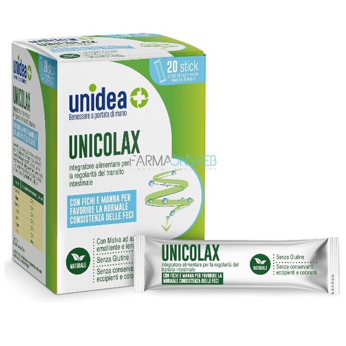 Unidea UnicoLax Integratore Alimentare 20 stick da 5 ml