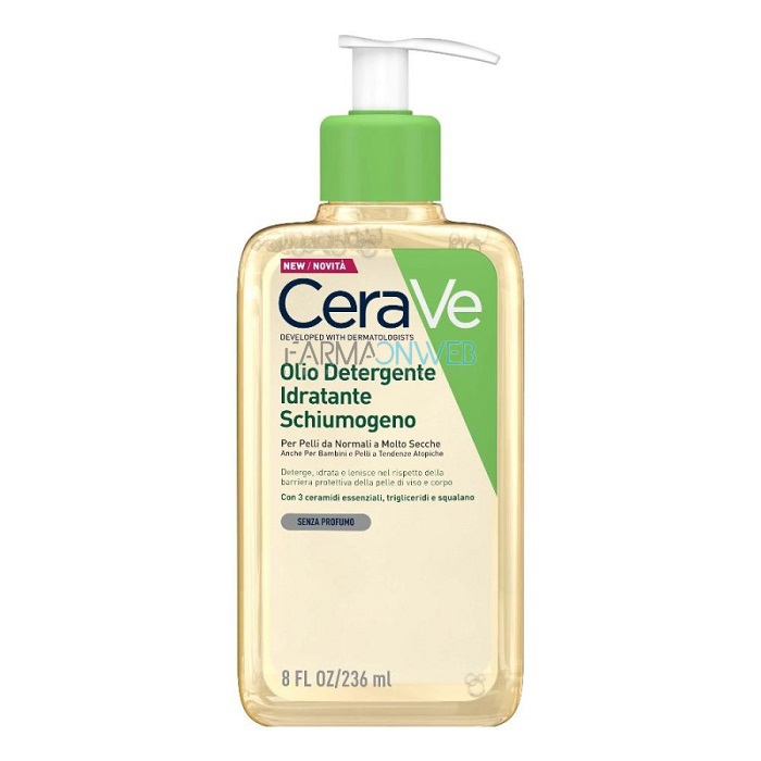Cerave Olio Detergente Idratante Schiumogeno 236 ml