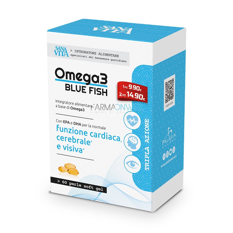 SanaVita Omega3 Bluefish Integratore Alimentare 60 capsule