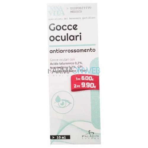 SanaVita Gocce Oculari Antiarrossamento 10 ml