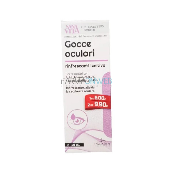 SanaVita Gocce Oculari Rinfrescanti Lenitive 10 ml