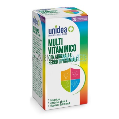 Unidea Multivitaminico con Minerali e Ferro Integratore Alimentare 30 compresse