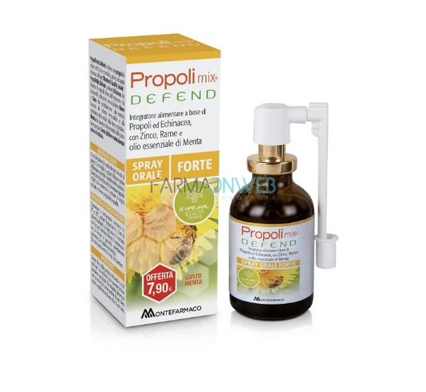 Propoli Mix Defend Spray Orale Forte Adulti Integratore Alimentare 30 ml