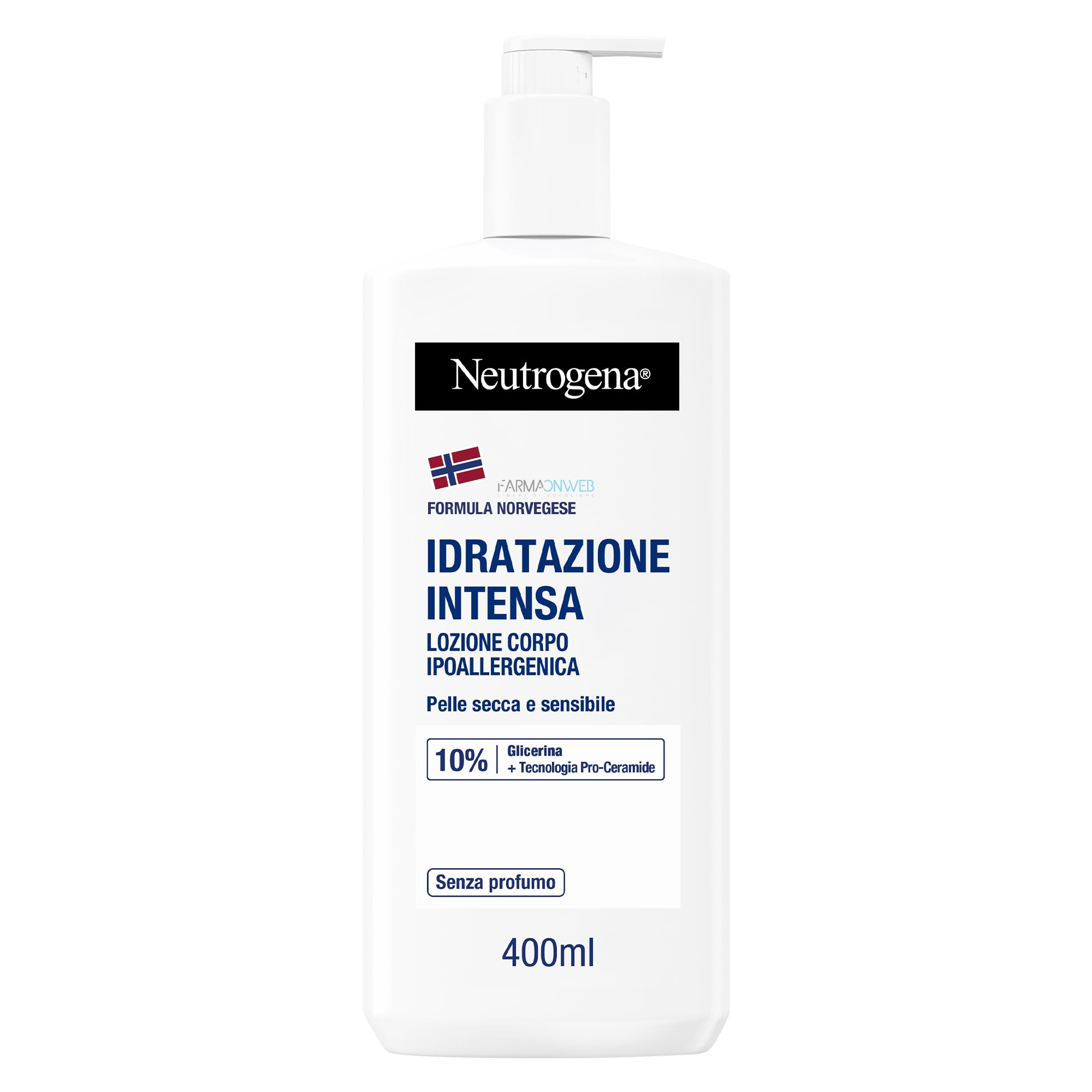 Neutrogena Fluida Corpo Idratazione Intensa Non Profumata 400 ml