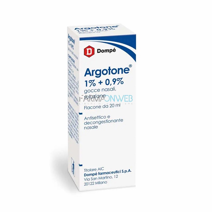 Argotone 1% + 0,9% Gocce Nasali 1 Flacone Da 20 Ml