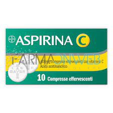 Aspirina C 400 Mg Compresse Effervescenti Con Vitamina C 10 Compresse In Strip Al/Pe/Carta-Pe/Al/Surlyn