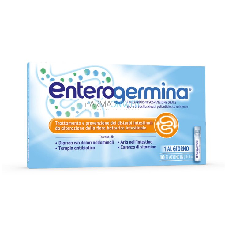 Enterogermina 4 Miliardi/5 Ml Sospensione Orale 10 Flaconcini