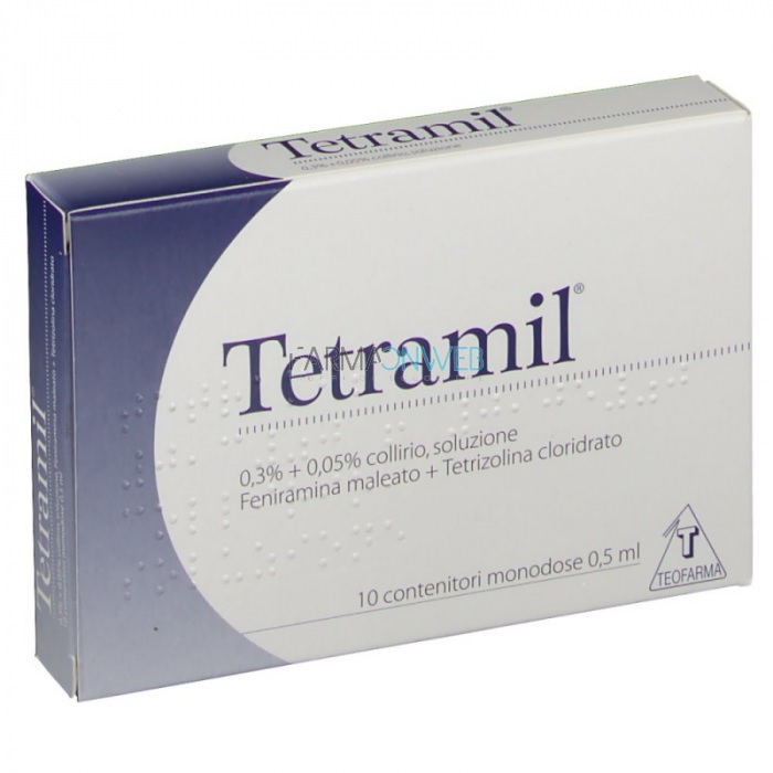 Tetramil 0,3% + 0,05% Collirio, Soluzione 10 Contenitori Monodose Da 0,5 Ml