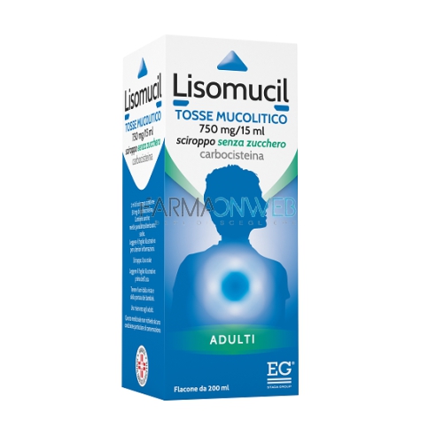 Lisomucil Tosse Muc 750 Mg/15 Ml Sciroppo Senza Zucchero Flacone 200 Ml