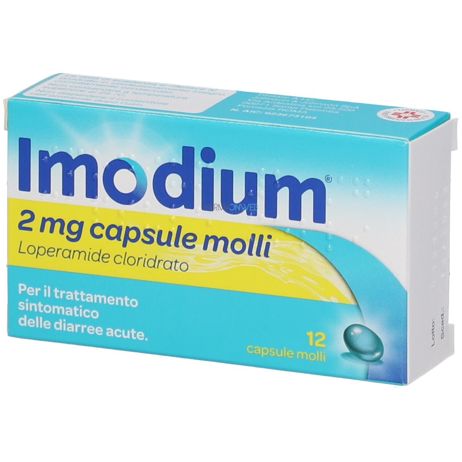 Imodium 2 Mg Capsule Molli 12 Capsule