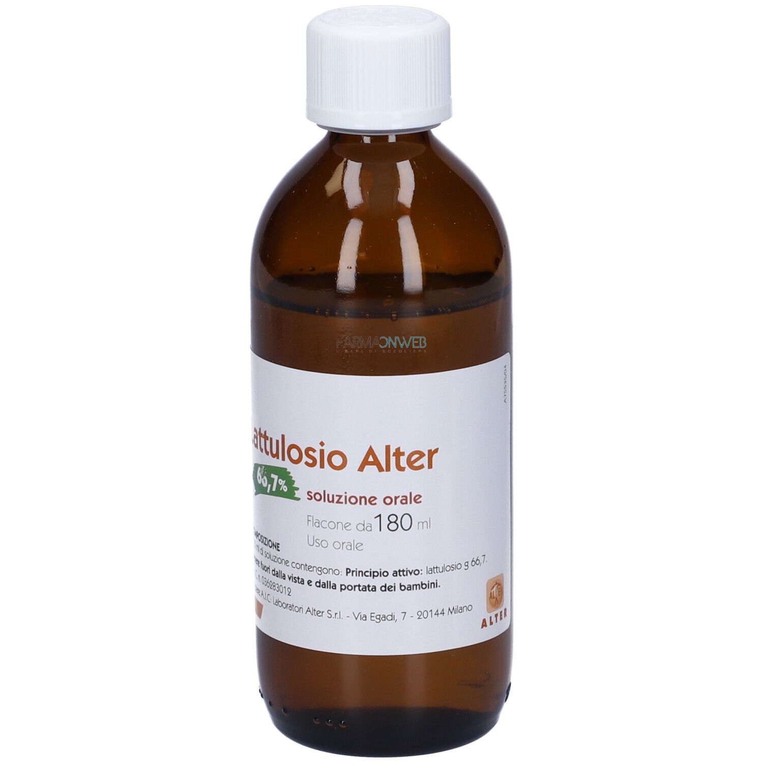 Lattulosio Alter 66,7% Soluzione Orale Flacone 180 Ml