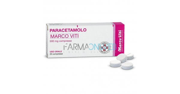 Paracetamolo Mv 500 Mg Compresse 20 Compresse