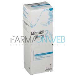 Minoxidil Biorga 2% Soluzione Cutanea 1 Flacone Hdpe 60 Ml Con Pompa Spray E Applicatore