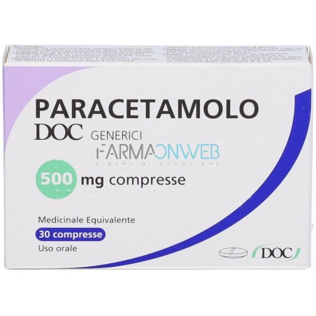Paracetamolo Doc 500 Mg Compressa 20 Compresse In Blister Pvc