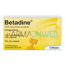 Betadine Sol Cut 10Fl 5Ml 10% 