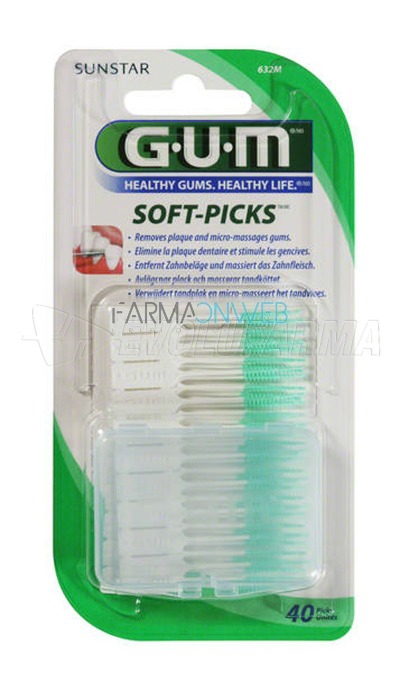 Sunstar Gum Soft Picks 40 Scovolini in Gomma Misura Regolare
