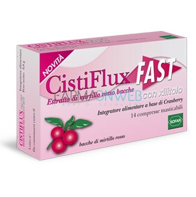 Sofar Linea Ginecologica CistiFlux Fast 14 compresse masticabili