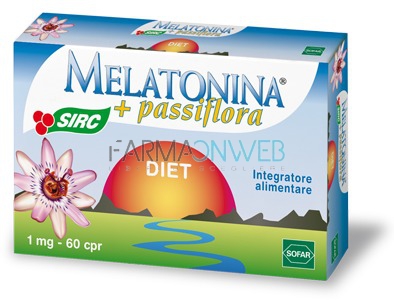 Sofar Linea Disturbi del Sonno Melatonina + Passiflora Diet 60 compresse