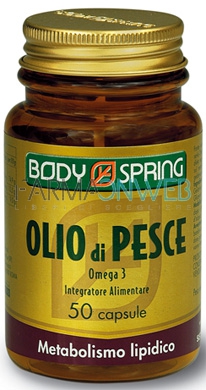 Body Spring Integratore Alimentare Olio di Pesce Omega3 50 Capsule