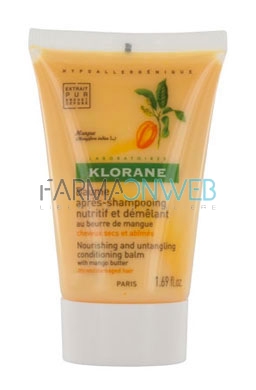 Klorane Capelli Linea Burro Mango Nutriente Rigenerante Idratante Balsamo 150 ml