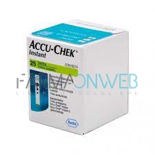 Accu-Chek Linea Controllo Glicemia Instant 25 Strisce Rilevatrici