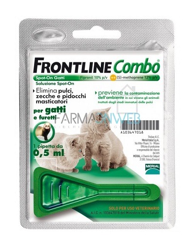 Frontline Combo Spot On per Gatti e Furetti 1 Pipetta 0,5 ml