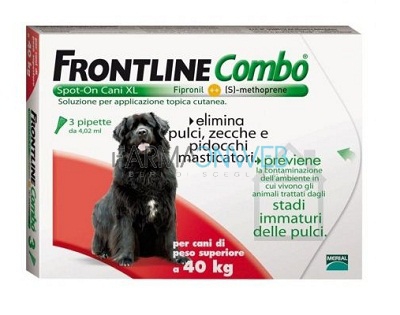 Frontline Combo Spot On per Cani oltre 40 kg 3 Pipette 4,02 ml