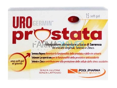 PoolPharma Urogermin Prostata Integratore Alimentare 15 capsule softgel