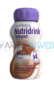 Nutridrink Compact Supplemento Ipercalorico Completo Gusto Cioccolato 4 x 125 ml