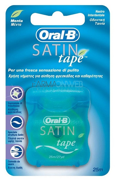 OralB Satin Tape Filo Interdentale 25 metri