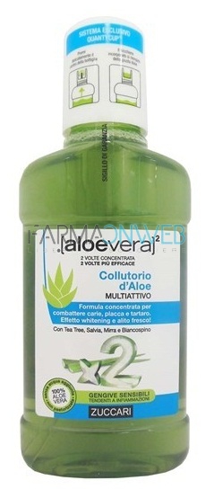 Zuccari AloeVera2 Collutorio d'Aloe Multi Attivo 250 ml