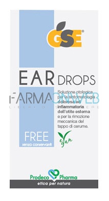 GSE Linea Orecchie Ear Drops Free Gocce 10 pipette da 0,3 ml