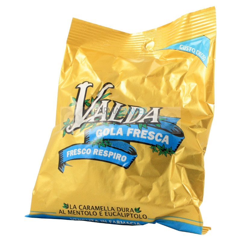 Valda Linea Linea Gola Fresca Caramelle Balsamiche Mentolo con Zucchero 60 g