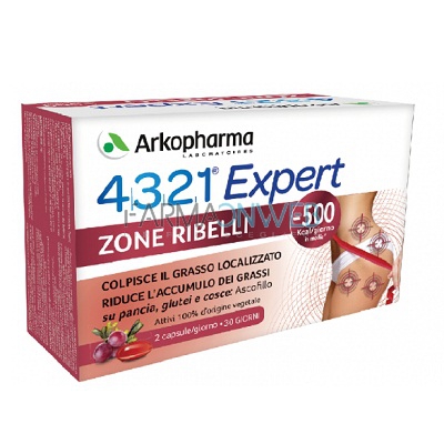 Arkopharma 4321 Slim Expert Zone Ribelli Integratore Alimentare 60 capsule