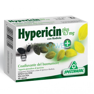 Specchiasol Hypericin Plus con Rodiola Integratore Alimentare 40 capsule