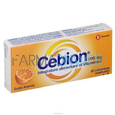 Cebion Vitamina C Masticabile Gusto Arancia 20 Compresse