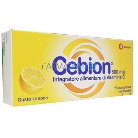Cebion Vitamina C Masticabile Gusto Limone 20 Compresse